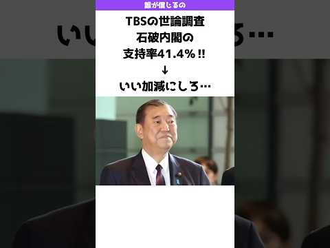 石破内閣の支持率41.4%→もういい加減にしろ…