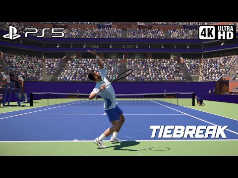 TIEBREAK - Djokovic vs Alcaraz | PS5 Gameplay (4K 60FPS)