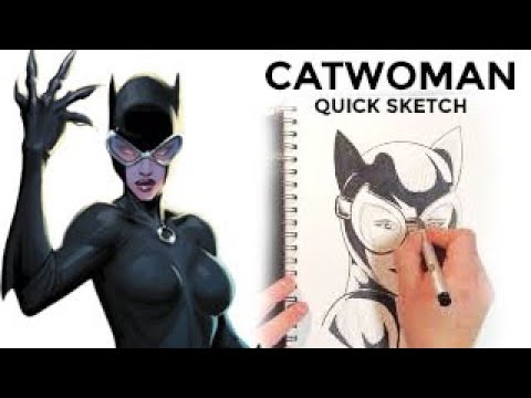 Catwoman Speed Drawing