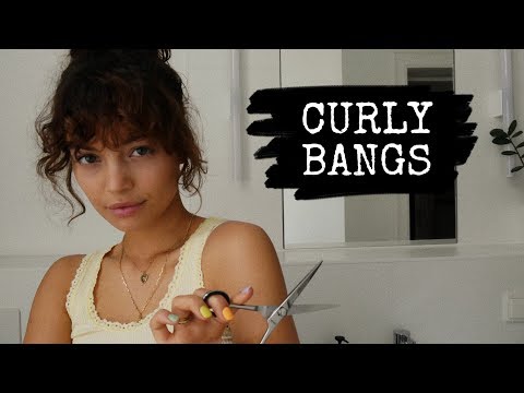 How to cut & style curly bangs | Vivi König