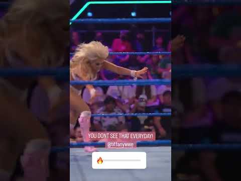 Tiffany Stratton vs Roxanne Perez extreme athletic action fight in WWE NXT Match | WWE Stars #shorts