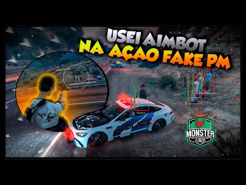 USEI O AIMBOT PRA AJUDAR OS POLICIA NA AÇAO E FUI DESCOBERTO GTA RP