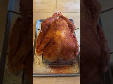 Thanksgiving Turkey ready to go on the Pit Boss 1600 Elite