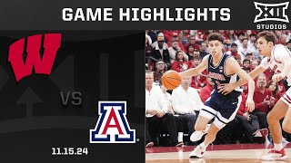 #9 Arizona vs. Wisconsin Game Highlights | 2024-25 Big 12 Men's Basketball