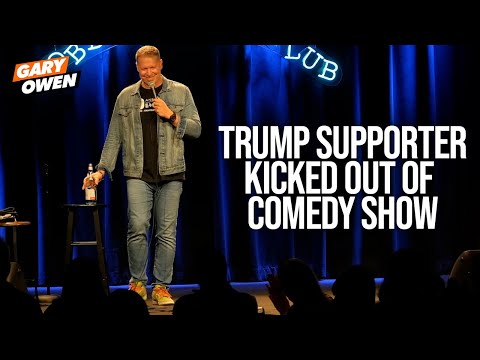 Trump Supporter Kicked Out Of Comedy Show | Gary Owen