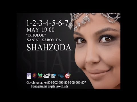 Afisha - Shahzoda 1,2,3,4,5,6,7-may 2014 yil konsert beradi