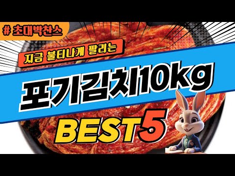 2024 초대박 찬스 포기김치10kg 추천 대박 가성비 베스트5! 후기 비교