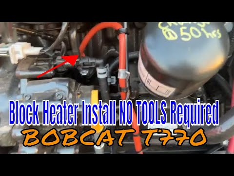 Block Heater Install In Less Than 5 Minutes on Bobcat T770