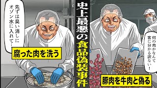 【実話】史上最悪の食品偽装...「ミートホープ事件」。腐った肉を洗い...豚を牛肉と偽り販売する。