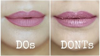 Liquid Lipstick Mistakes to Avoid | Do's and Don'ts