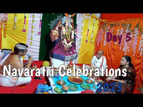 Navaratri Celebrations| Durga Mata day 5| Sri Maha Chandi Devi alankarana | Maroon color