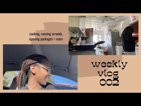 running errands, cooking, opening packages +more | weekly vlog 002