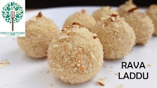 Rava Laddu Recipe Without Ghee | Rava laddu recipe without coconut | Suji ladoo recipe without ghee