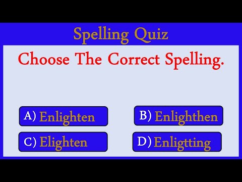 Spelling Quiz 58: Can You Score 15/15?