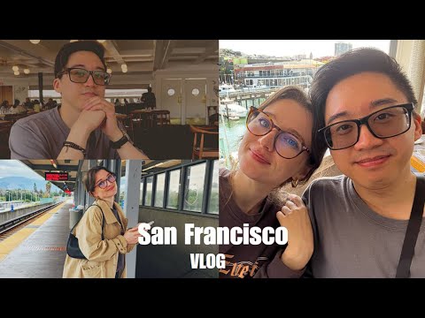 eng sub [amwf] San Francisco VLOG ep.2. Super fun time at Musée Mécanique | international couple