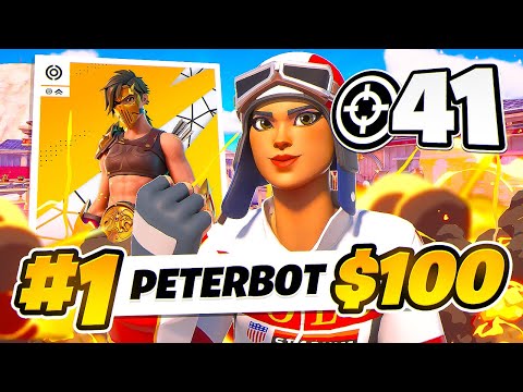 WORLD RECORD 41 KILL WIN SOLO VICTORY CASH CUP FINALS 🏆  | Peterbot