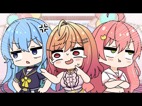 Look at me, please!!!【Hololive AnimatedClip/Eng sub】【suisei/Miko/Ririka】