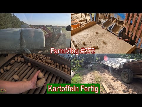 Farmvlog #272: Abschluss Kartoffelernte | Grubbern | Siloballen Transport