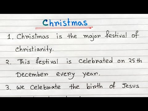 Christmas essay in English | Essay on Christmas | 10 lines on Christmas |Essay writing on Christmas