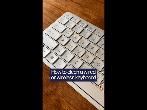 How to clean a wired or wireless keyboard