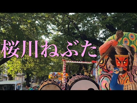 残暑の中出陣！2024.8.24青森市、桜川ねぶた祭り。