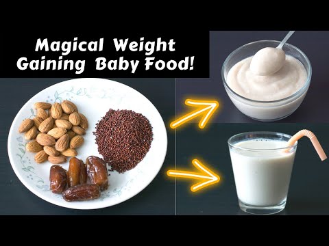 Baby Food | Weight Gaining Ragi Badam Milk 4 Brain Development, Hemoglobin &  Bone Strength(Calcium)