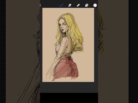 デジタル画〜油性ペン画に透明ｲﾝｸで着色#ヨシメソ #イラスト描き方 #howtodraw #tutorial #デジタル画 #Procreate #iPad