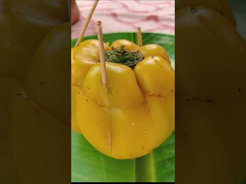 yellow 🟡🫑 capsicum egg stuffing #viral #shorts