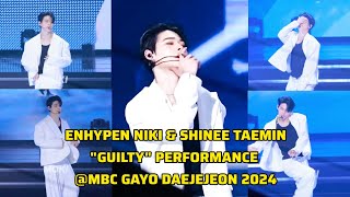 ENHYPEN NIKI & TAEMIN 'GUILTY' FULL PERFORMANCE | MBC GAYO DAEJEJEON 2O24