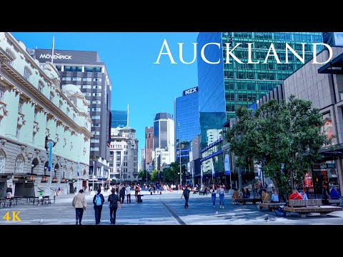 Auckland CBD Morning Walk 2024 | Queen Street | Auckland City Centre | New Zealand Walking Tour 4K