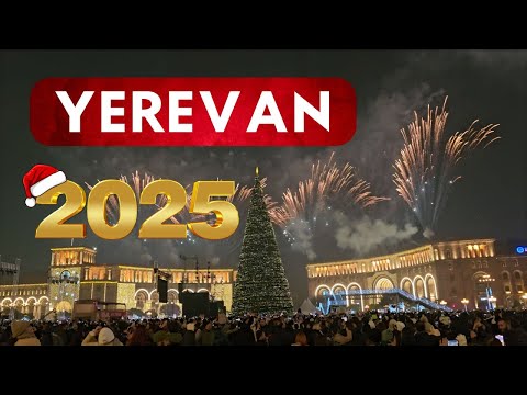 Երևանի գլխավոր տոնածառի վառումը🎄Lighting of Yerevan’s main christmas tree | New Year 2025