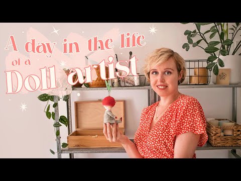 A day in the life of a doll artist | Making art dolls, ordering porcelain and working at the studio