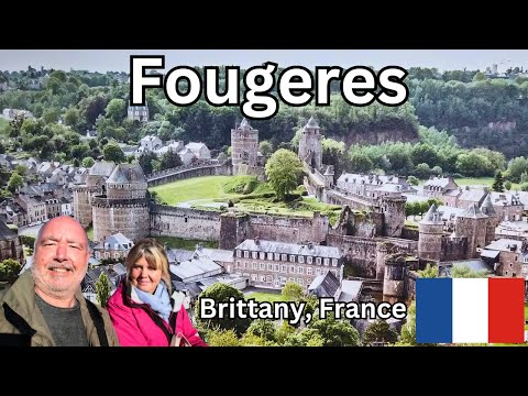 The ancient MEDIEVAL Fortress Town of FOUGERES - in Brittany, France