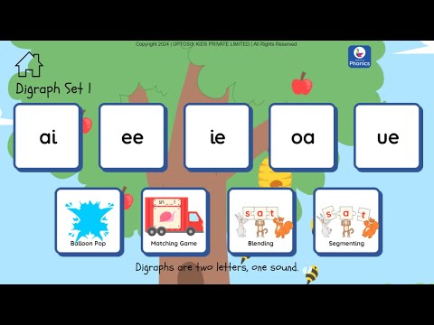 Blending and Segmenting Lesson with Digraphs | Set 1 Digraphs