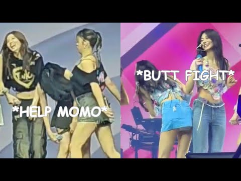 Twice chaotic moments in concert *Momo is so done to Jeongyeon because of this*