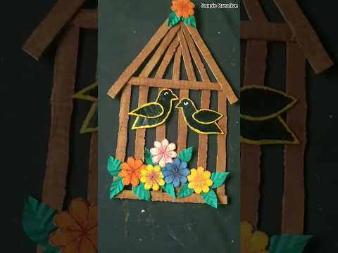 easy and beautiful wall hanging makin#handmade#homedecor #wallhanging #viral #craftideas.........."