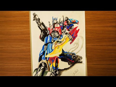 Drawing Optimus prime ( Transformers )