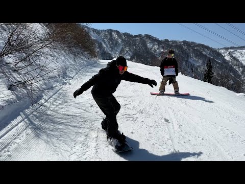 朝倉未来人生3度目のスノボ