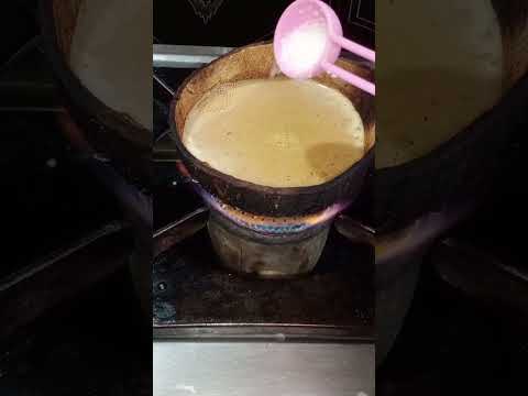 Coconut shell tea recipe | కొబ్బరి చిప్ప లో టీ #Tea #youtubeshort #like #share #subscribe