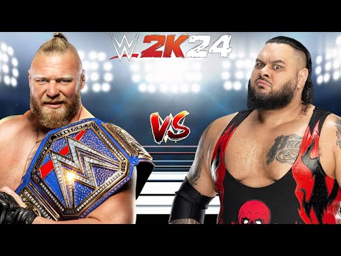 WWE 2K24 BROCK LESNAR VS. BRONSON REED FOR THE WWE UNDISPUTED UNIVERSAL HEAVYWEIGHT CHAMPIONSHIP!