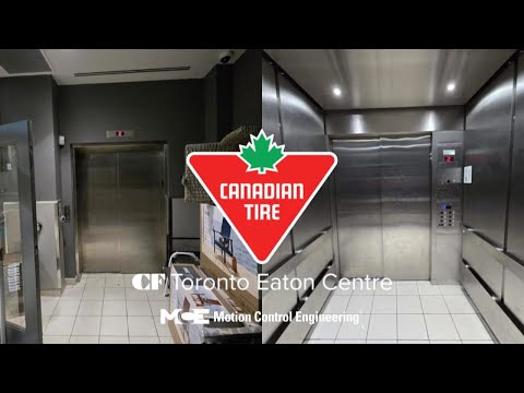 Schindler? hydraulic elevators at Canadian Tire - CF Toronto Eaton Centre in Toronto ON