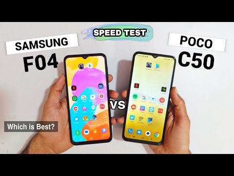 Samsung Galaxy F04 vs Poco C50 Speed Test Comparison | Which is Best?