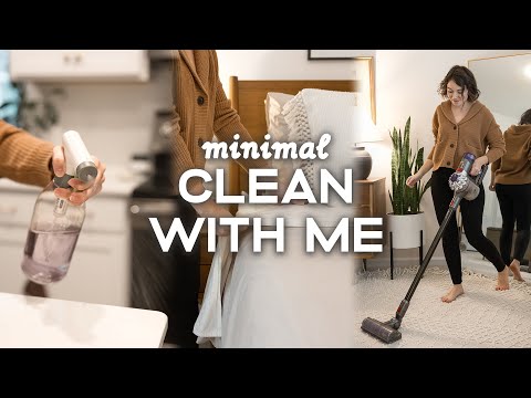 CLEAN WITH ME 🧼 | Cleaning + Tidying My Minimalist Home