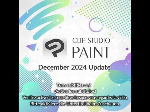 Clip Studio Paint December 2024 Update for subscribers