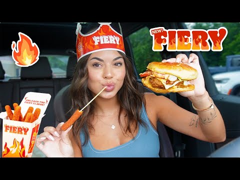 BURGER KING'S NEW Fiery Menu Mukbang! 🌶️ Can I Handle the Heat? 😋