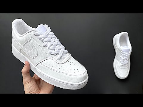 NIKE COURT VISION LOW DIAMOND LACE UP STYLE