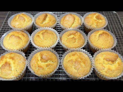 Easy and yummy recipe for basic muffins | How to make soft and delicious plain muffins