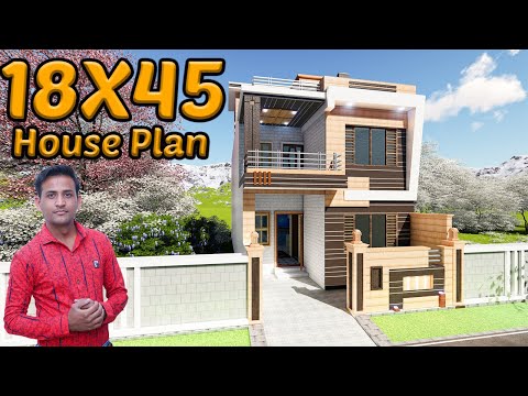 18x45 house plan with interior & elevation |Whatapp No.+917014381214| 18x45 build your dream house