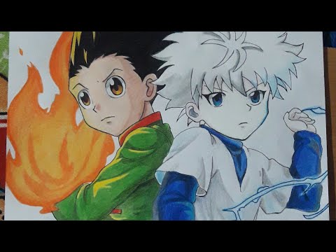 Drawing Killua and Gon | Hunter x Hunter | #anime #shorts