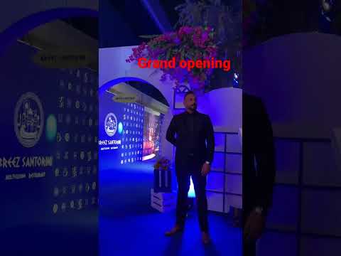 Breez Santorini grand opening Wow looking  woow hye #foryou #greekisland